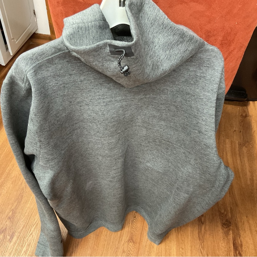 Nike Gray Cowl Neck Sweater Cozy Knit Design